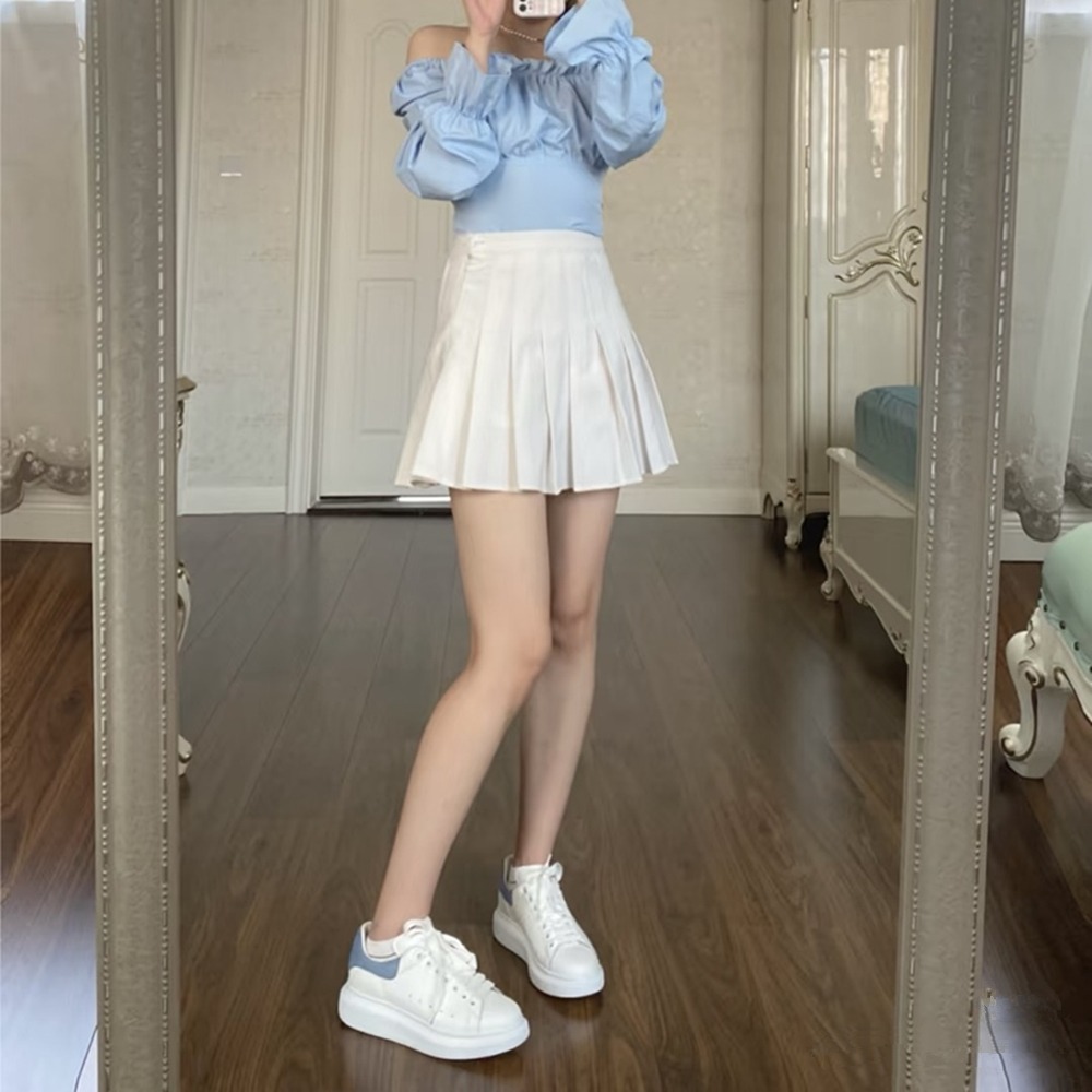 正版 Alexander McQUEEN mcq 小白鞋 增高鞋  霧霾藍絨尾 厚底鞋 休閒 麥昆 板鞋 百搭  麥坤-細節圖8