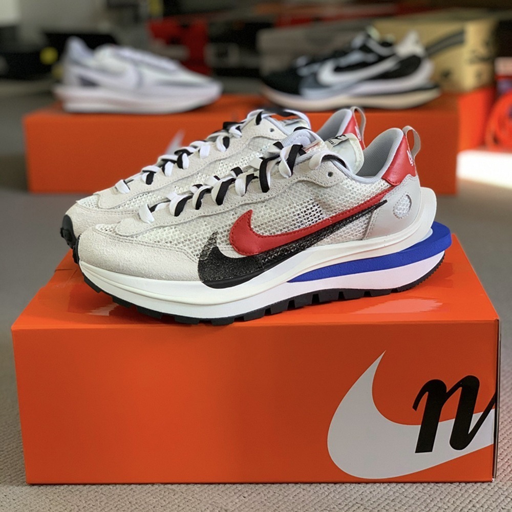 Sacai x  Nike VaporWaffle royal fuchsia 華夫 男女同款 黑白 紅白 老爹鞋 增高-細節圖3