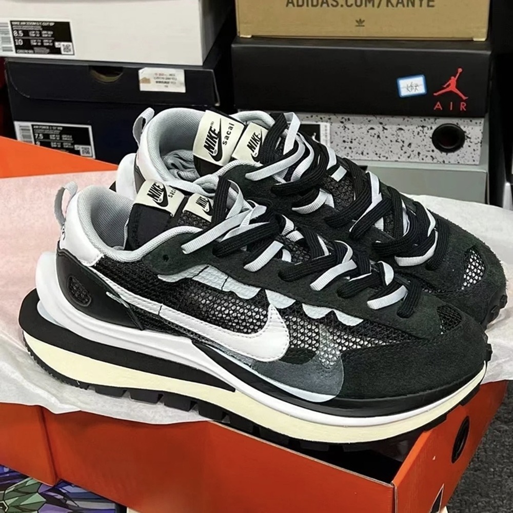 Sacai x  Nike VaporWaffle royal fuchsia 華夫 男女同款 黑白 紅白 老爹鞋 增高-細節圖5