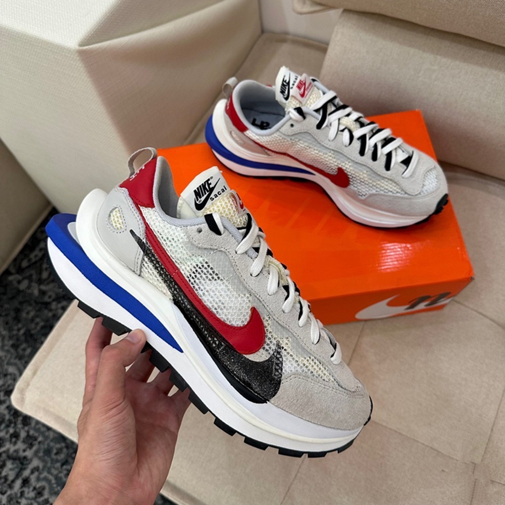 Sacai x  Nike VaporWaffle royal fuchsia 華夫 男女同款 黑白 紅白 老爹鞋 增高-細節圖6