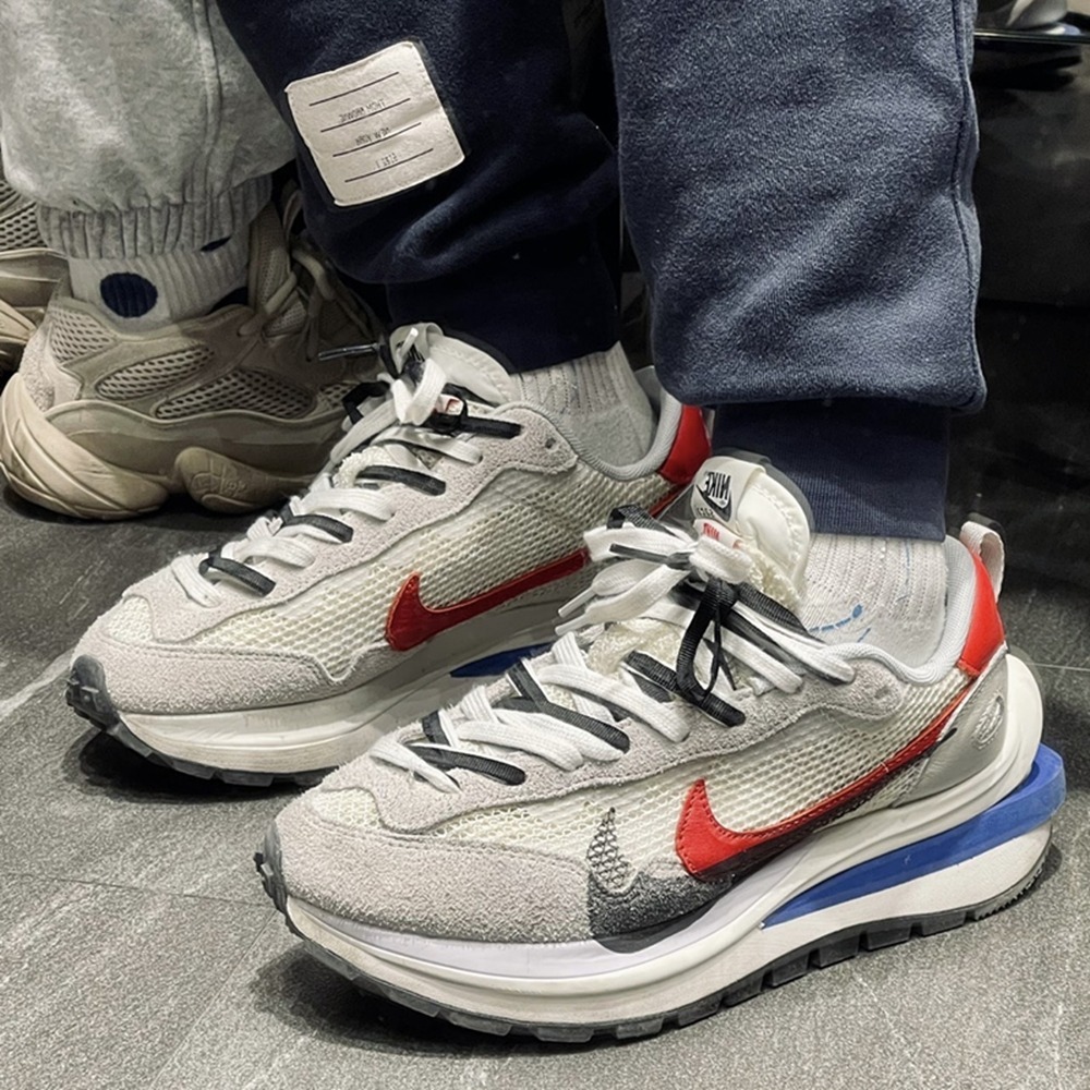 Sacai x  Nike VaporWaffle royal fuchsia 華夫 男女同款 黑白 紅白 老爹鞋 增高-規格圖11