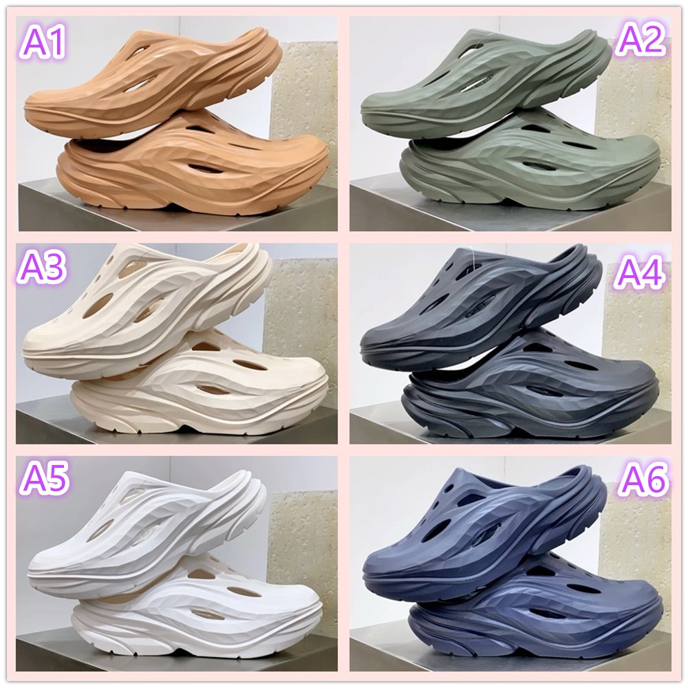 正版 HOKA one one ora recovery mule 速乾 包頭拖鞋 男女同款 一腳蹬 懶人鞋 增高 涼鞋-細節圖2