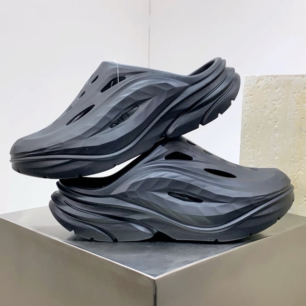 正版 HOKA one one ora recovery mule 速乾 包頭拖鞋 男女同款 一腳蹬 懶人鞋 增高 涼鞋-細節圖5