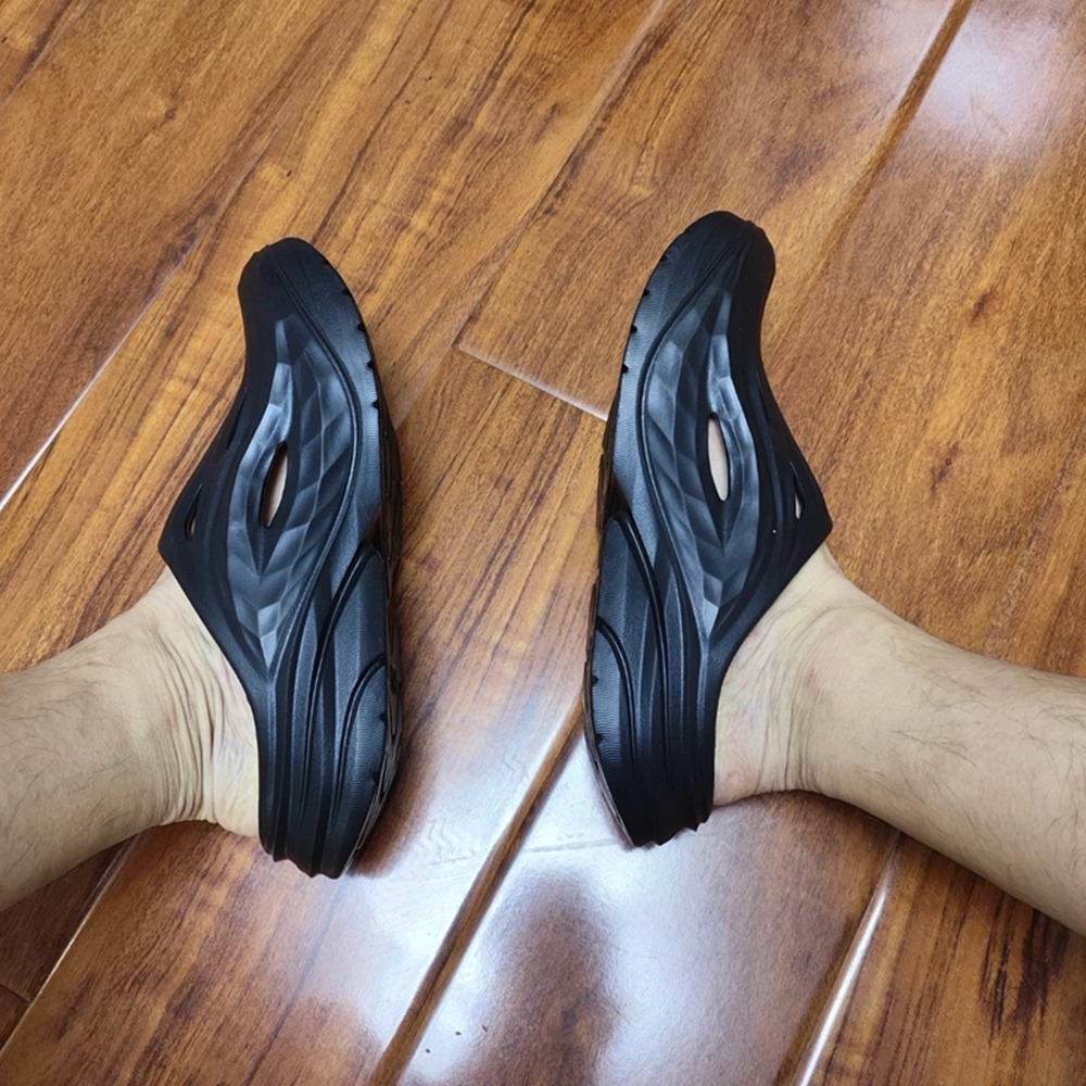 正版 HOKA one one ora recovery mule 速乾 包頭拖鞋 男女同款 一腳蹬 懶人鞋 增高 涼鞋-細節圖10