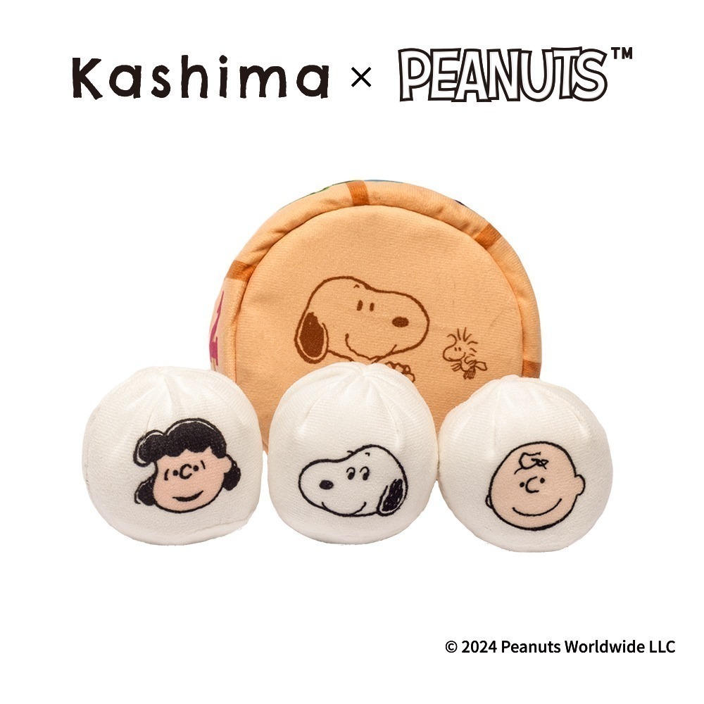 【限時購】Kashima X Snoopy史努比小籠包寵物玩具  內含發聲、響響紙、貓薄荷 貓狗適用-細節圖3