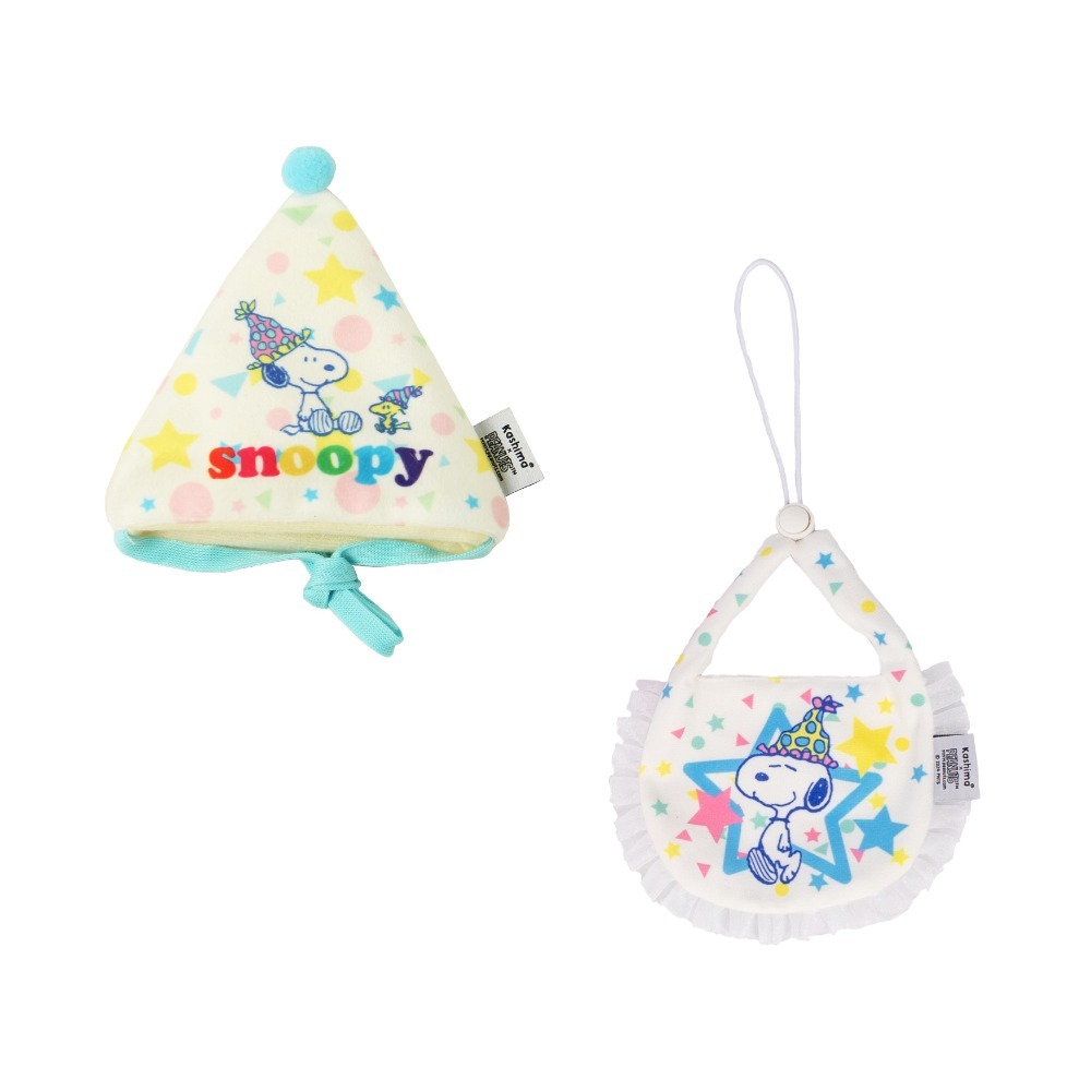 組合(口水巾+帽子) 白