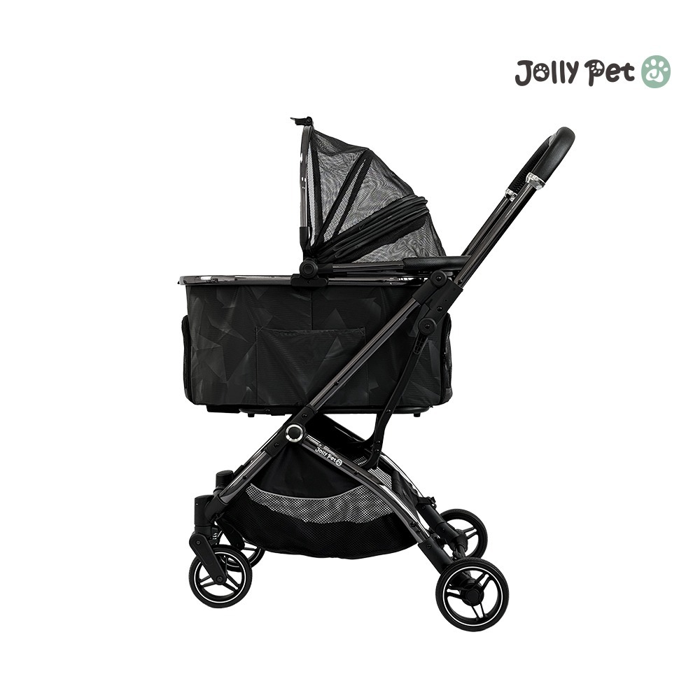 【JollyPet】Diamond A兩用寵物推車(兩色)分離後可上三鐵 提籃 手提 一鍵收折易摺疊 汽車安全座椅 貓狗-細節圖5