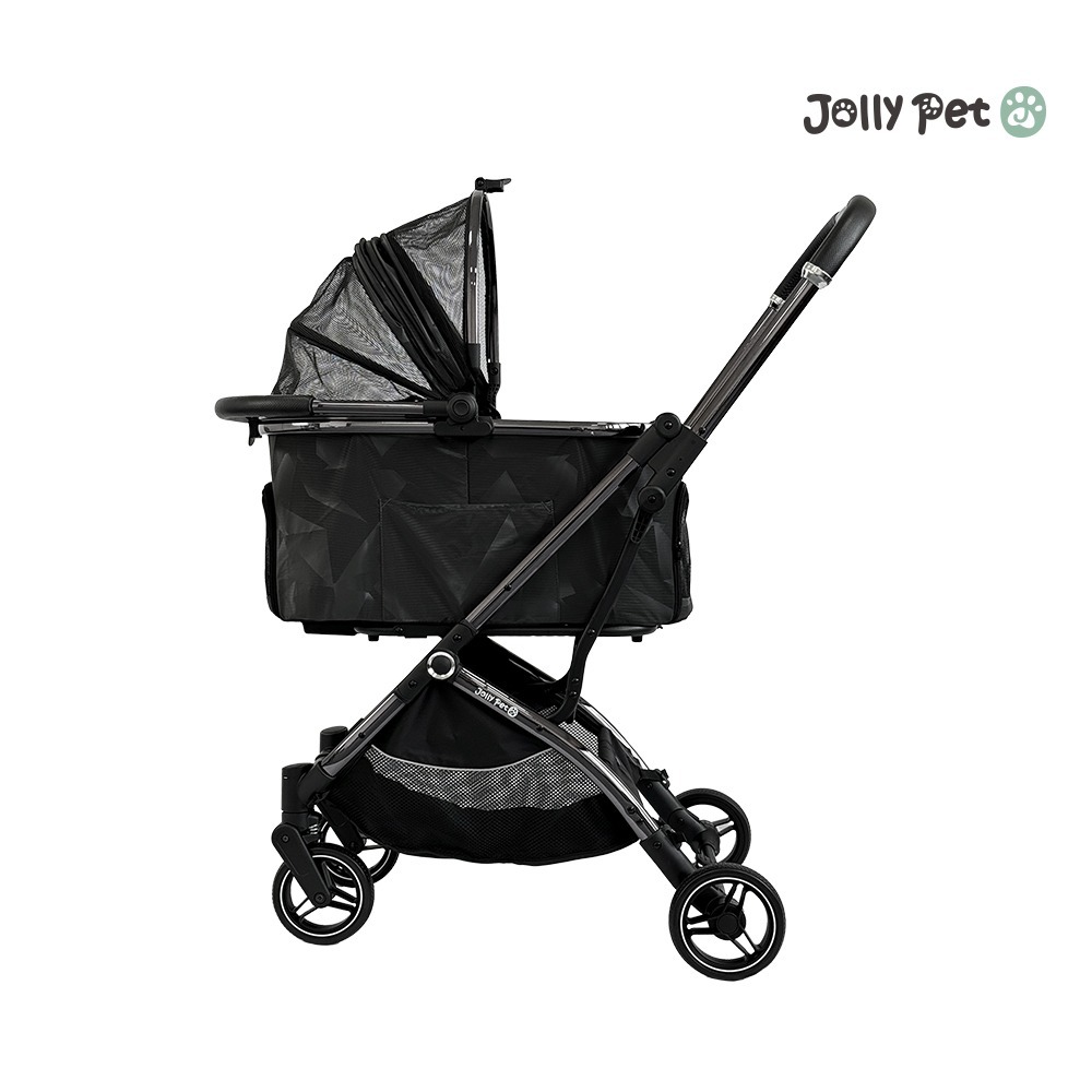 【JollyPet】Diamond A兩用寵物推車(兩色)分離後可上三鐵 提籃 手提 一鍵收折易摺疊 汽車安全座椅 貓狗-細節圖7