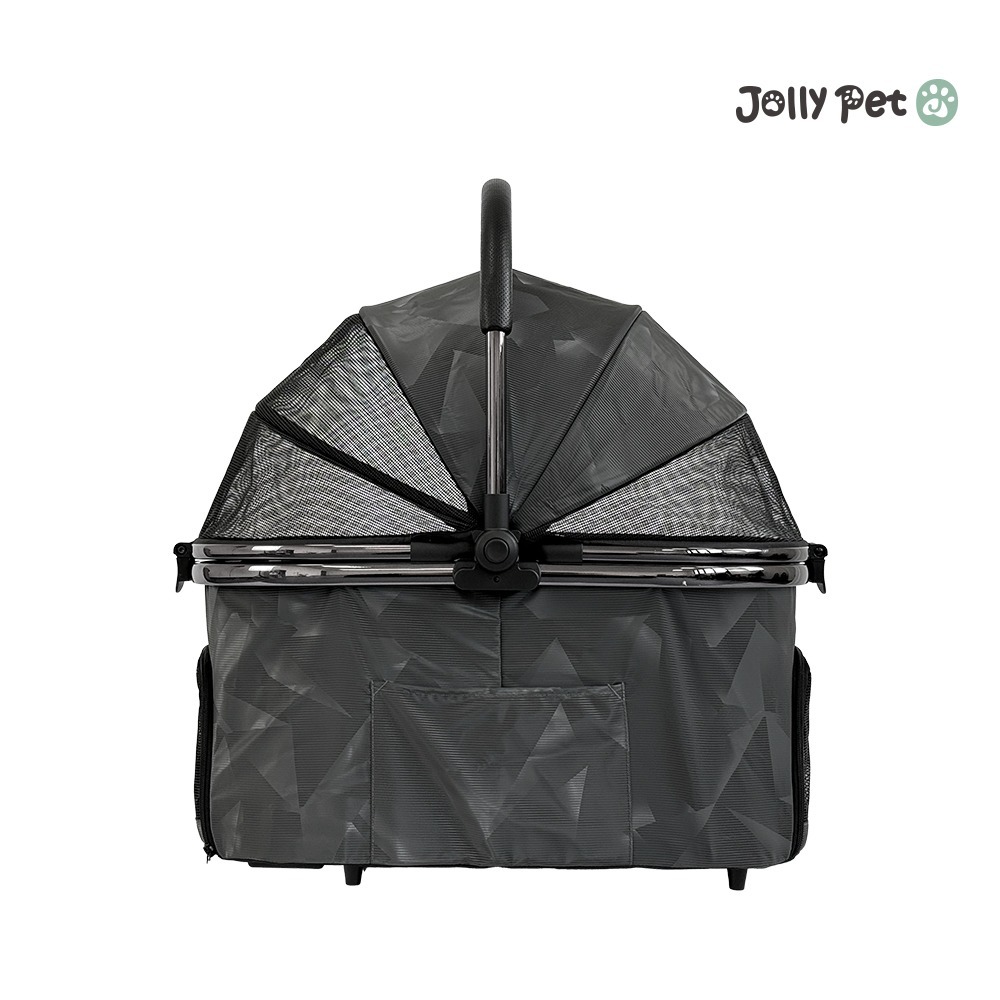 【JollyPet】Diamond A兩用寵物推車(兩色)分離後可上三鐵 提籃 手提 一鍵收折易摺疊 汽車安全座椅 貓狗-細節圖8