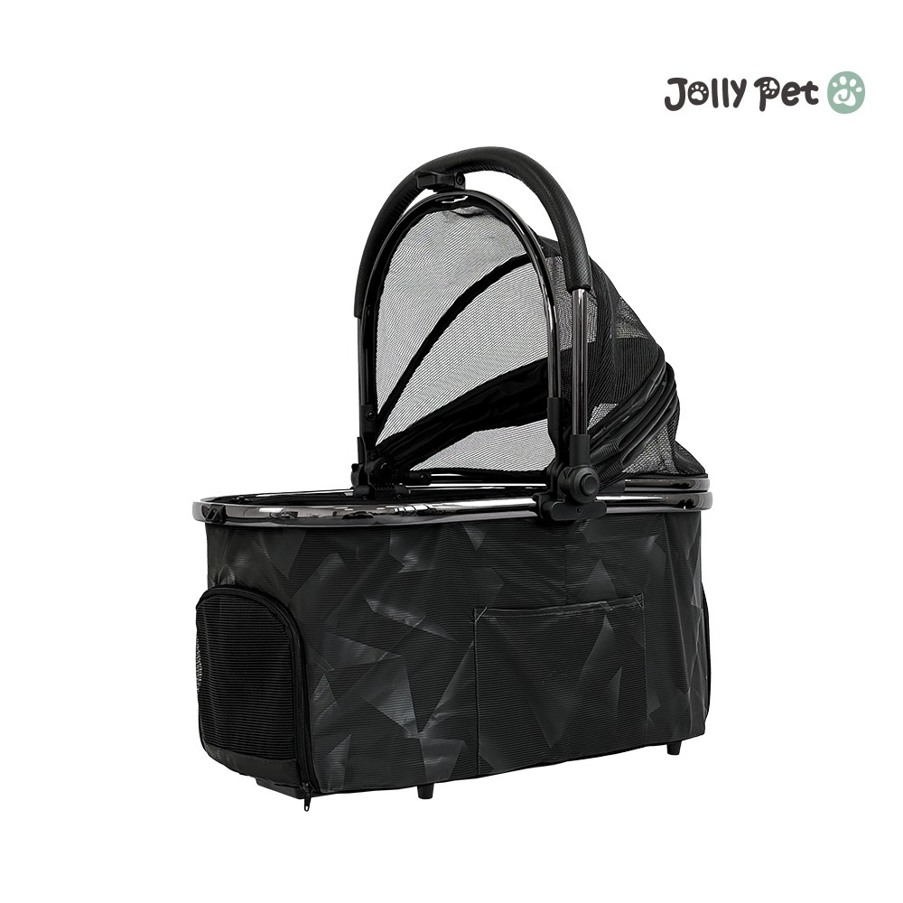 【JollyPet】Diamond A兩用寵物推車(兩色)分離後可上三鐵 提籃 手提 一鍵收折易摺疊 汽車安全座椅 貓狗-細節圖9