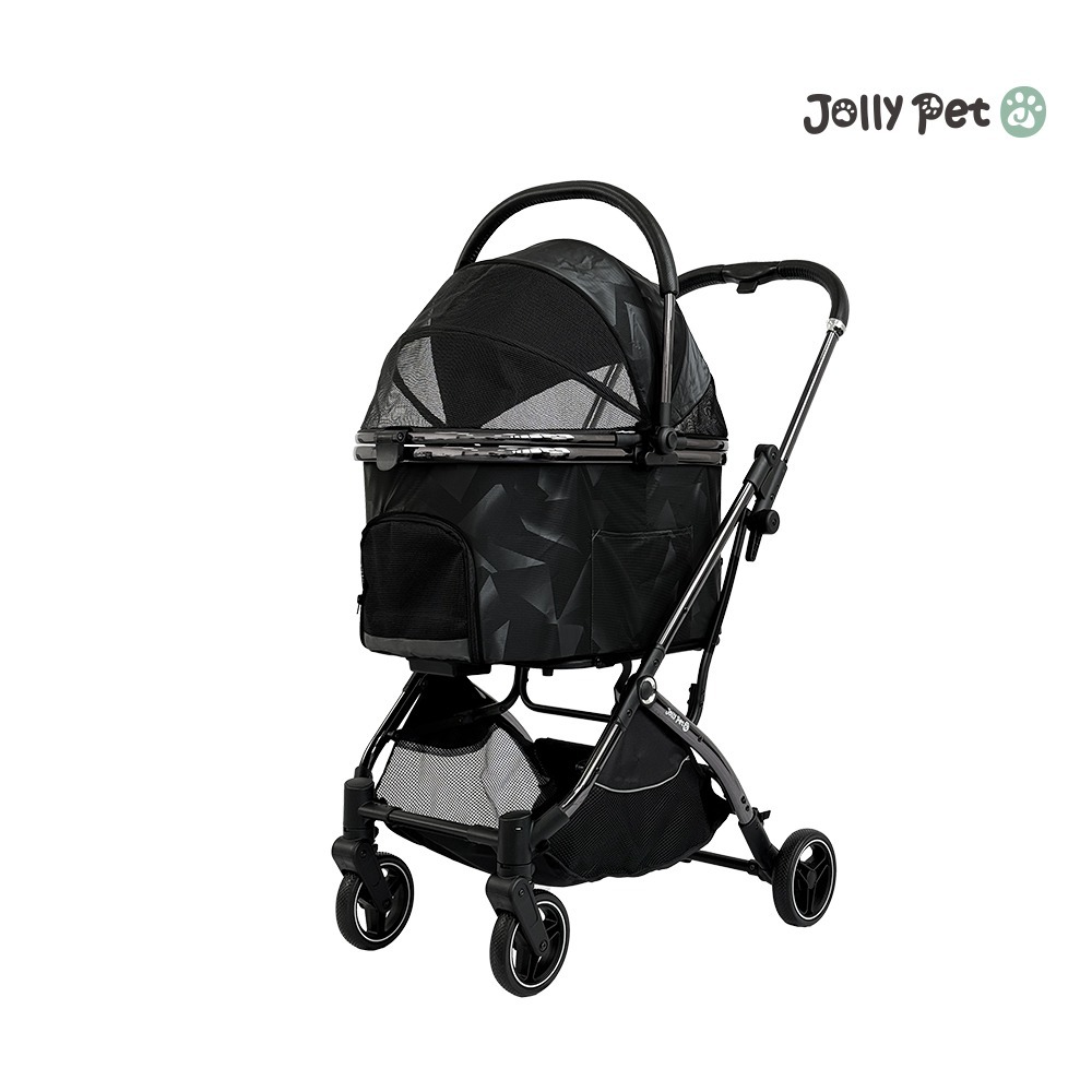 【JollyPet】Diamond A兩用寵物推車(兩色)分離後可上三鐵 提籃 手提 一鍵收折易摺疊 汽車安全座椅 貓狗-規格圖9