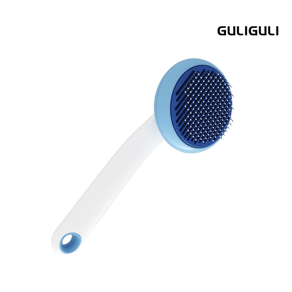 【GULIGULI 】寵物雲感按摩梳 一鍵除毛 反曲式設計 高密度按摩珠 貓狗都適用-細節圖6