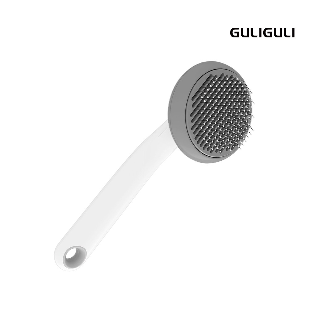 【GULIGULI 】寵物雲感按摩梳 一鍵除毛 反曲式設計 高密度按摩珠 貓狗都適用-規格圖6