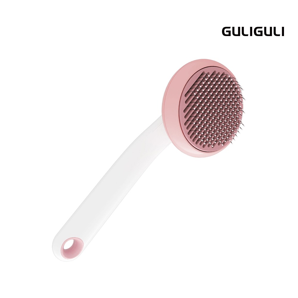 【GULIGULI 】寵物雲感按摩梳 一鍵除毛 反曲式設計 高密度按摩珠 貓狗都適用-規格圖6