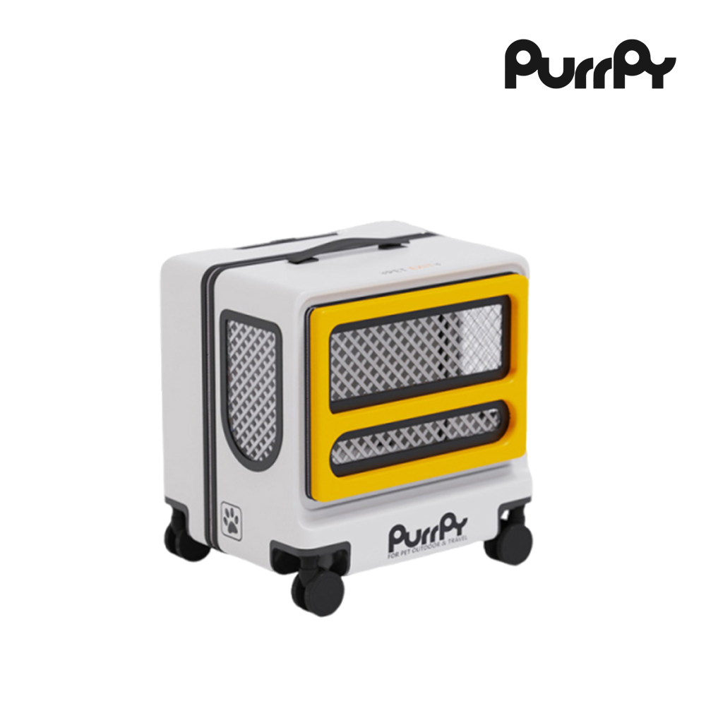 Purrpy寵物外出方糖箱 手提 拉桿 附絨毛軟墊 透氣 貓狗適用 大容量 推車 靜音防震 正面大開口 防磨耐刮 隱密性-規格圖4