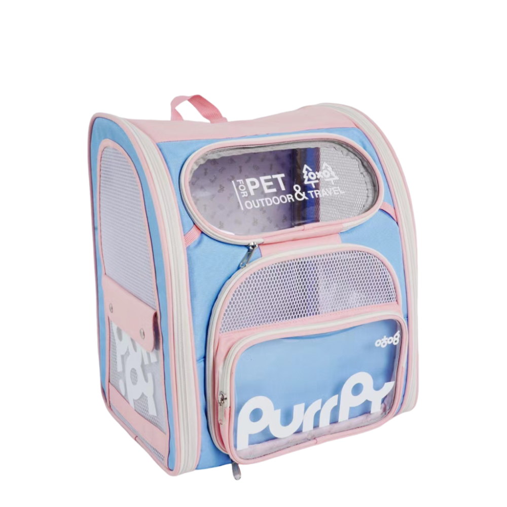 【Purrpy寵物外出果凍包 四色】U型工學肩帶 頂部天窗 三面透氣&收納袋 後背包 雙肩 手提 貓狗適用 便攜 大容量-細節圖3