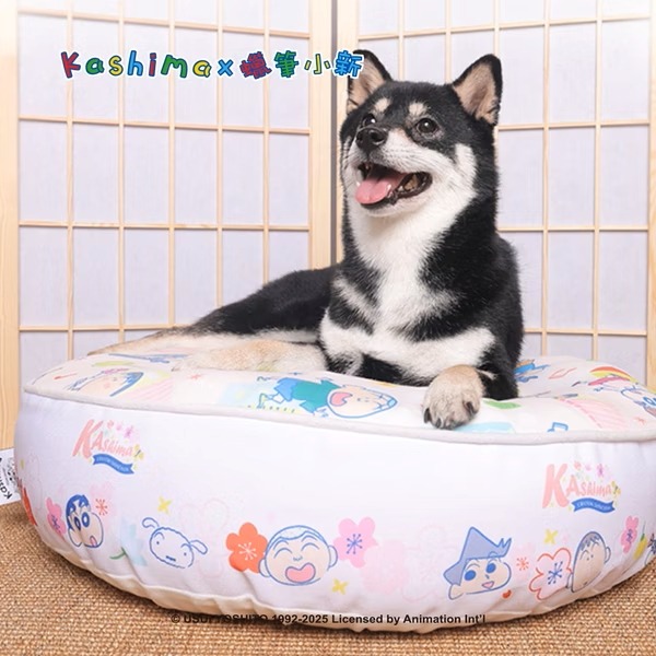 【Kashima X 蠟筆小新】Kashima蠟筆小新蛋糕寵物窩(兩款)床墊 睡墊 墊子 狗 貓通用 台灣唯一總代理正版-細節圖2