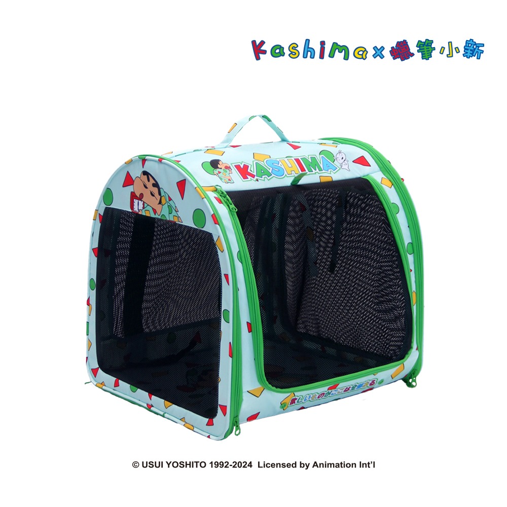 【Kashima X 蠟筆小新】小新睡衣寵物外出包 台灣唯一總代理 獨家正版授權 現貨 可折疊 寵物汽車安全座椅 貓狗-細節圖2