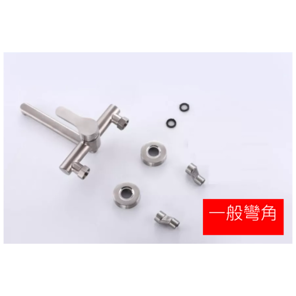 傑寶衛浴 -台灣現貨-304不鏽鋼壁式冷熱水龍頭-360度旋轉水嘴-壁式廚房龍頭.-細節圖4