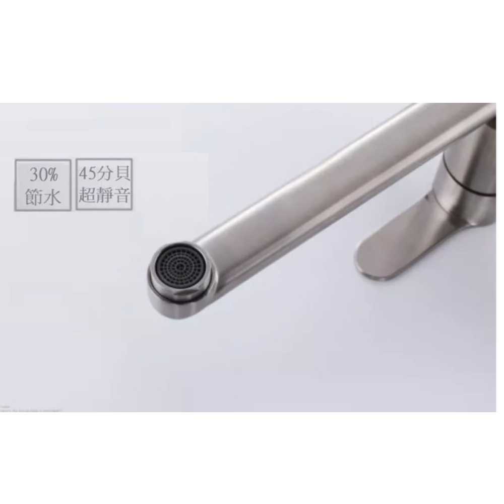 傑寶衛浴 -台灣現貨-304不鏽鋼壁式冷熱水龍頭-360度旋轉水嘴-壁式廚房龍頭.-細節圖6