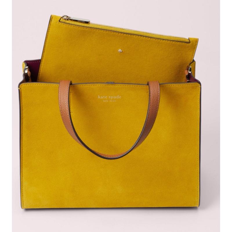 Kate Spade New York  SAM SUEDE MEDIUM SATCHEL-細節圖3