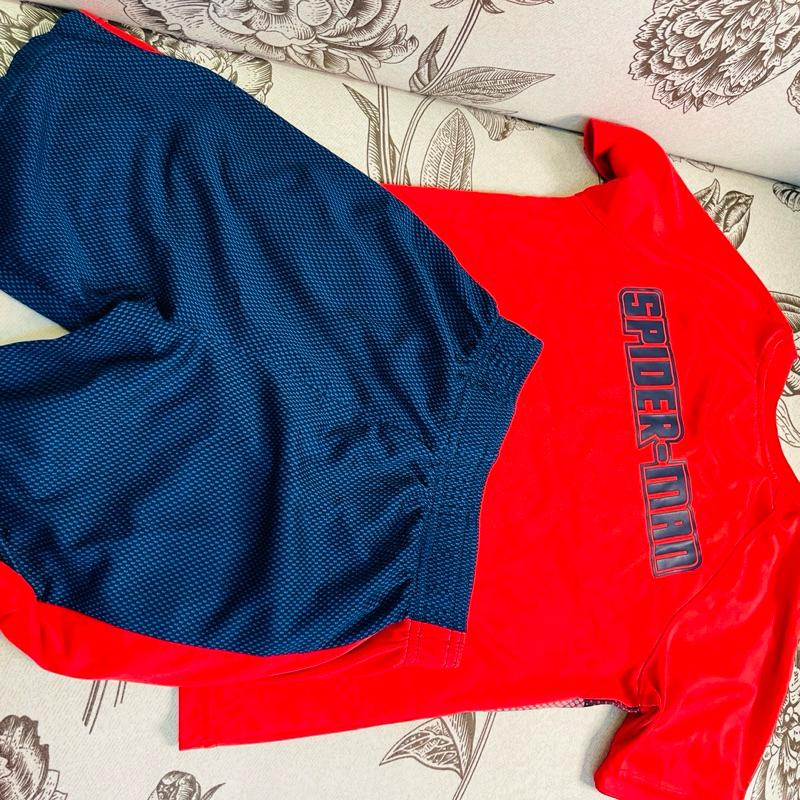 MARVEL 蜘蛛人 運動服套裝 短袖 短褲 7t-細節圖2