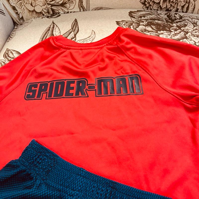 MARVEL 蜘蛛人 運動服套裝 短袖 短褲 7t-細節圖8