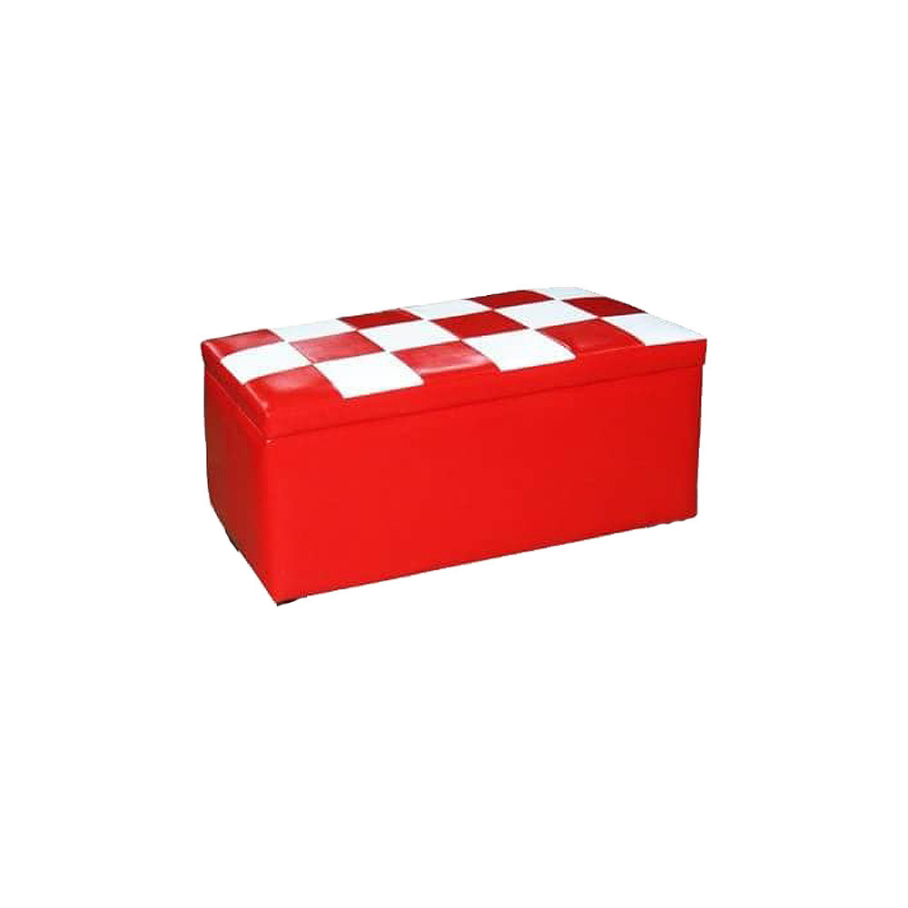 DOLEE 時尚拼格收納椅(有收納)-無木腳款 台灣製-規格圖3