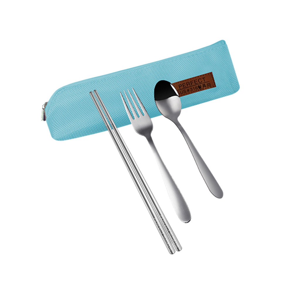 理想PERFECT 頂級晶鑽316餐具4件組(筷+匙+叉+袋) IKH_86304 台灣製-規格圖1