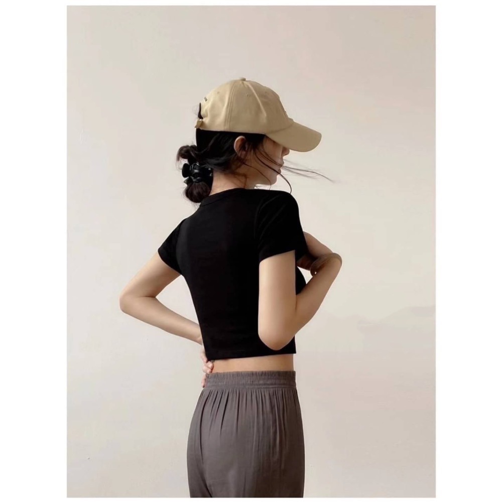 𝔾𝕚𝕣𝕝𖠋 ℙ•ℙ 【現貨】軟綿圓領短上衣-規格圖6