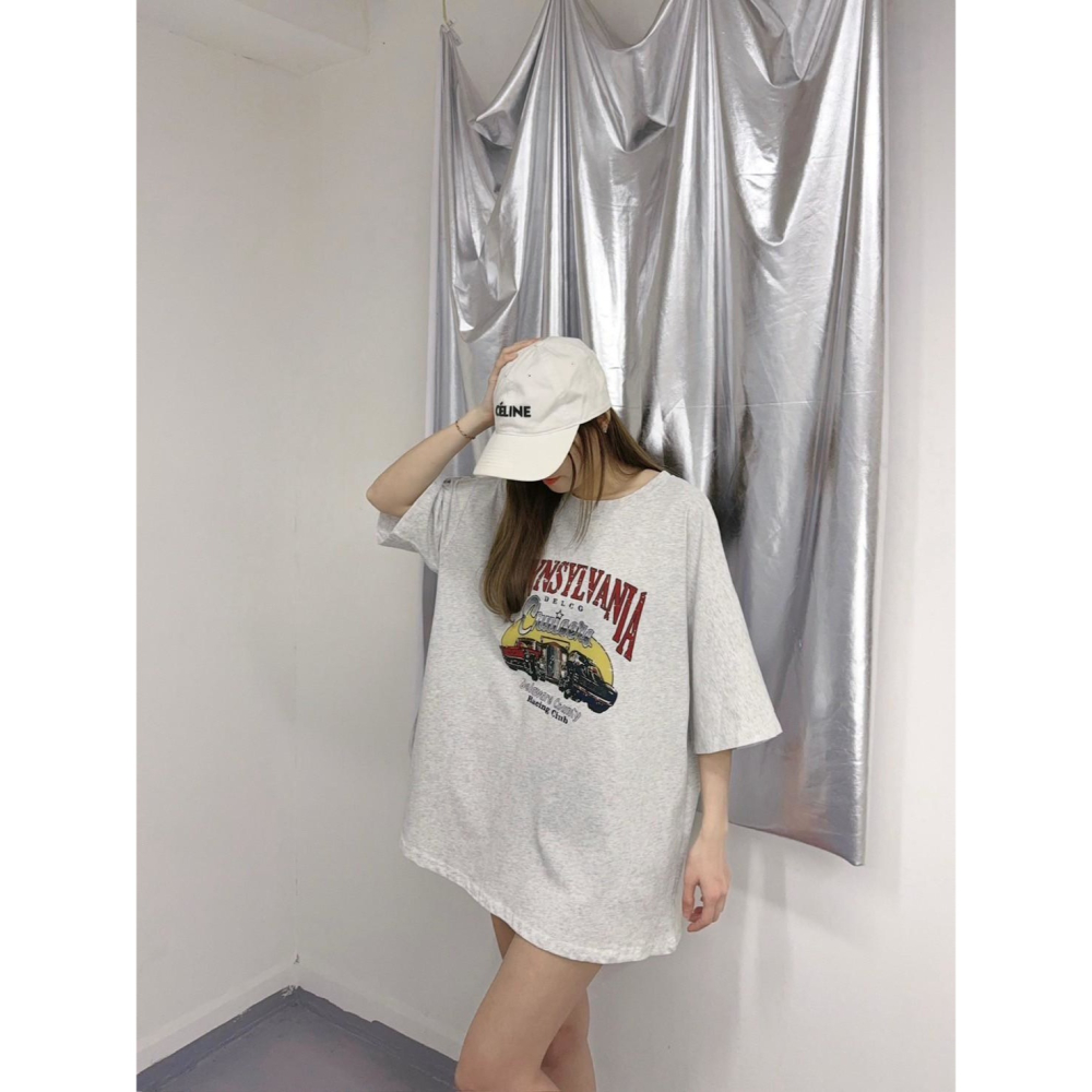 𝔾𝕚𝕣𝕝𖠋 ℙ•ℙ 【預購】復古汽車-休閒寬鬆T-細節圖4