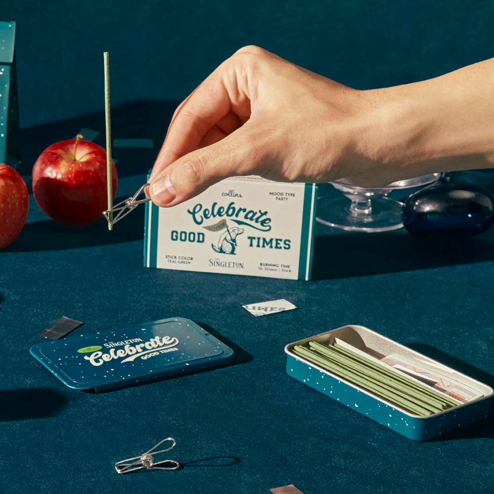 【Collins 限定款】鐵盒線香70支 - GOOD TIMES #蘋果派對-細節圖3