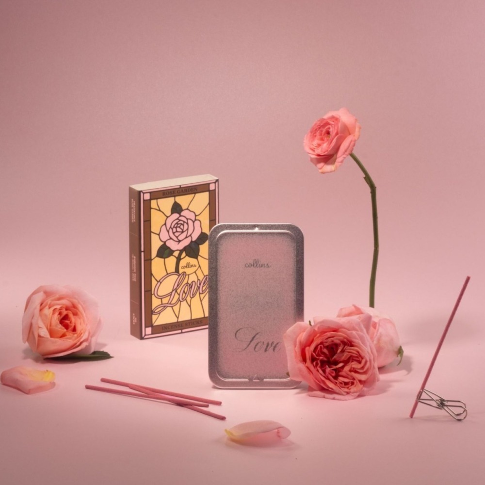 【Collins限定款】鐵盒線香70支 - ROSE GARDEN#玫瑰莊園-細節圖2