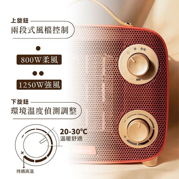 【Jway】瞬熱溫控陶瓷電暖器-細節圖11