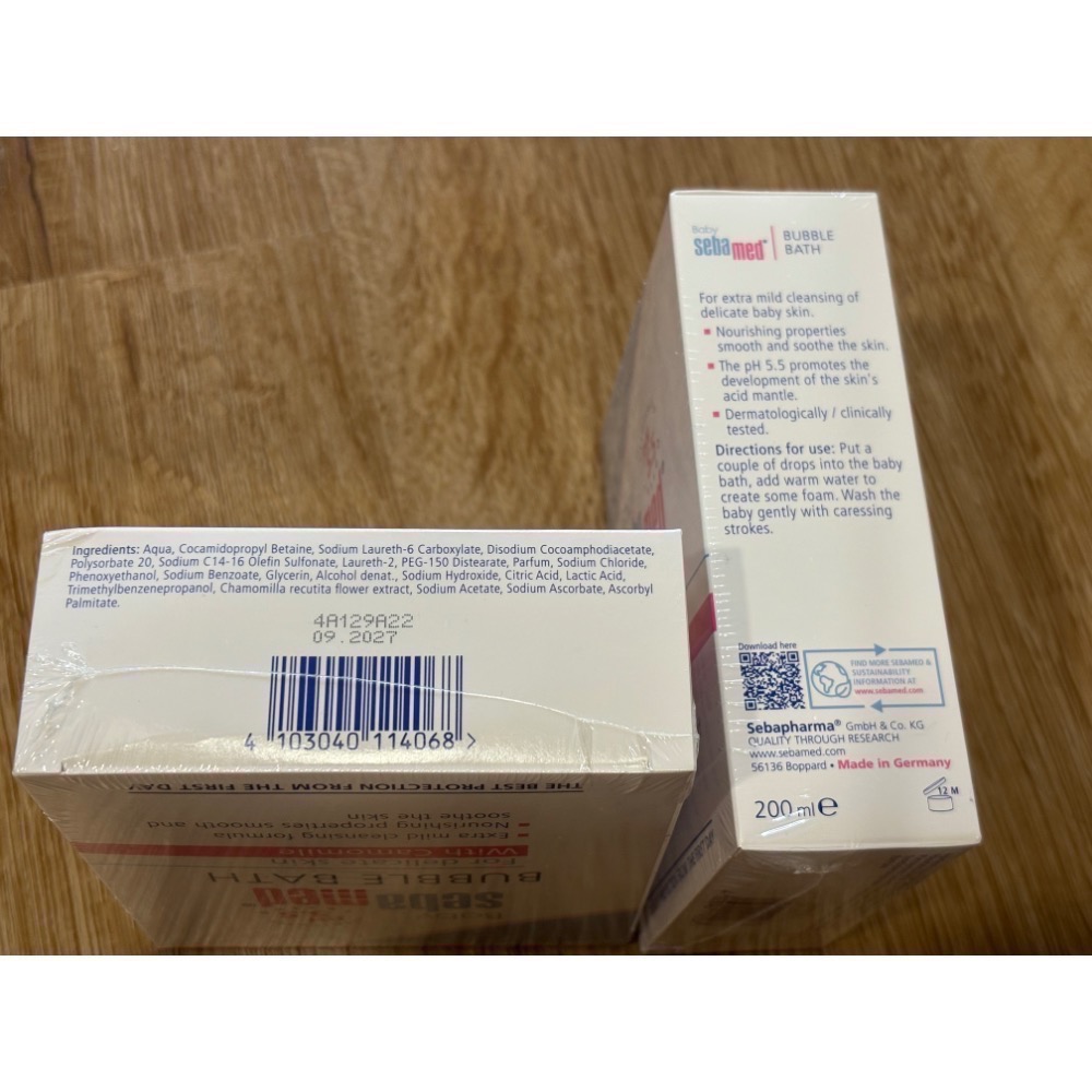 施巴嬰兒泡泡浴露200ml/160元一罐（2罐一起帶再贈40ml)-細節圖2