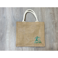 全新 保生宮健走 黃麻購物袋 手提袋 環保袋（內有防水層）