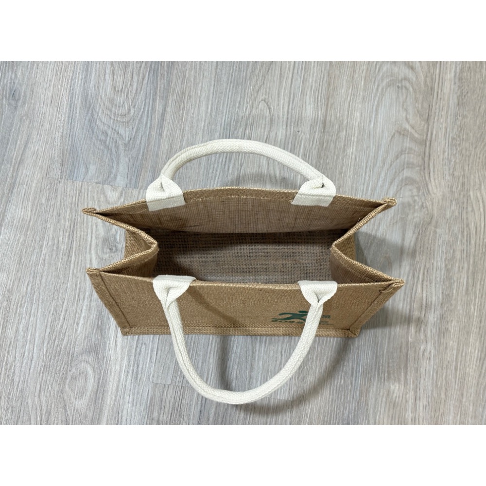 全新 保生宮健走 黃麻購物袋 手提袋 環保袋（內有防水層）-細節圖2