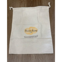 全新 栢司金 棉麻束口袋 -大 台灣製（買再贈栢司金折價券700）