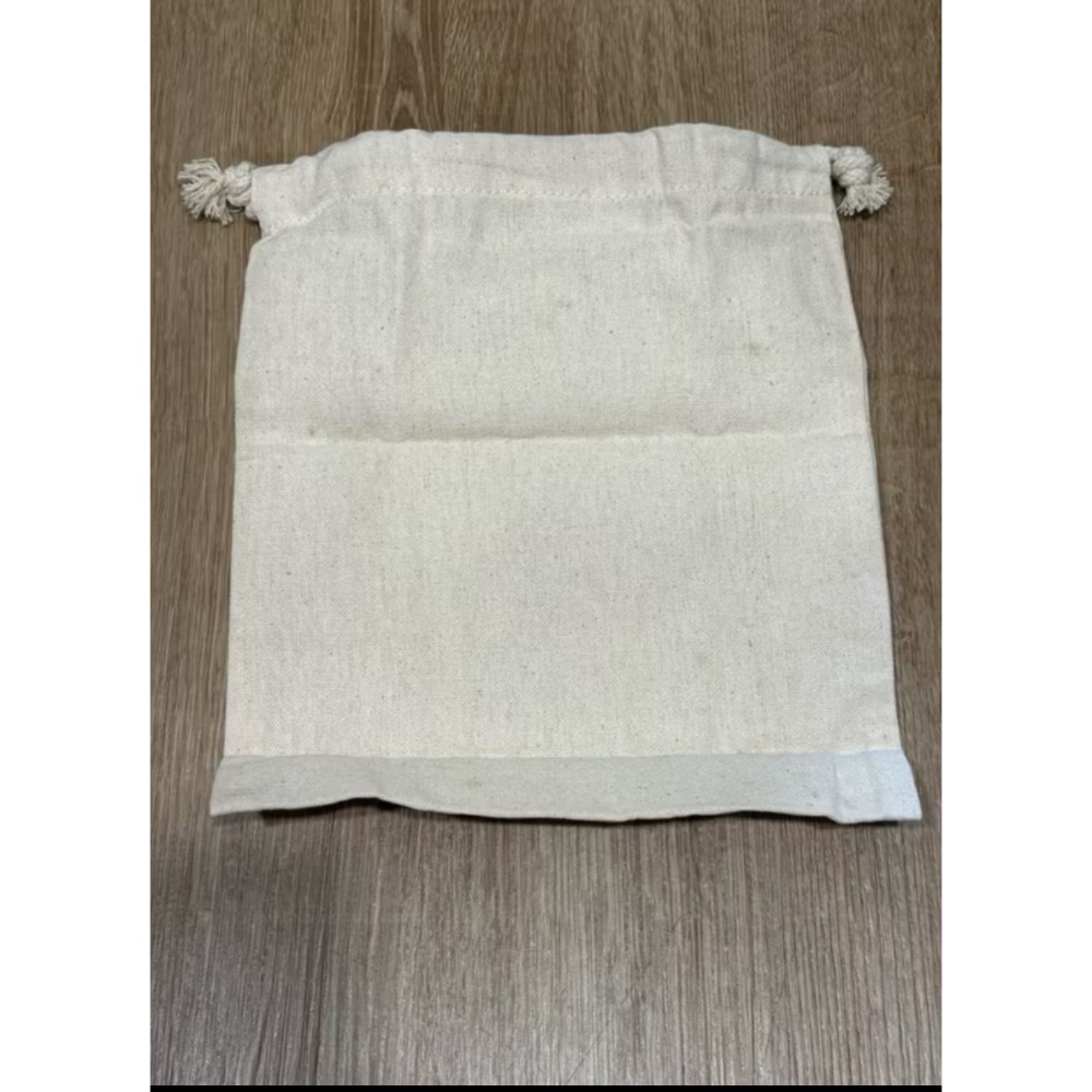 全新 栢司金 棉麻束口袋 - 小 台灣製（買再贈栢司金折價券500）-細節圖2