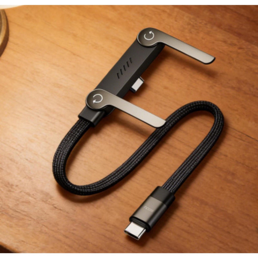 <遊戲必備>240W快充數據線 帶折疊手機支架 二合一充電線（預購）-細節圖3