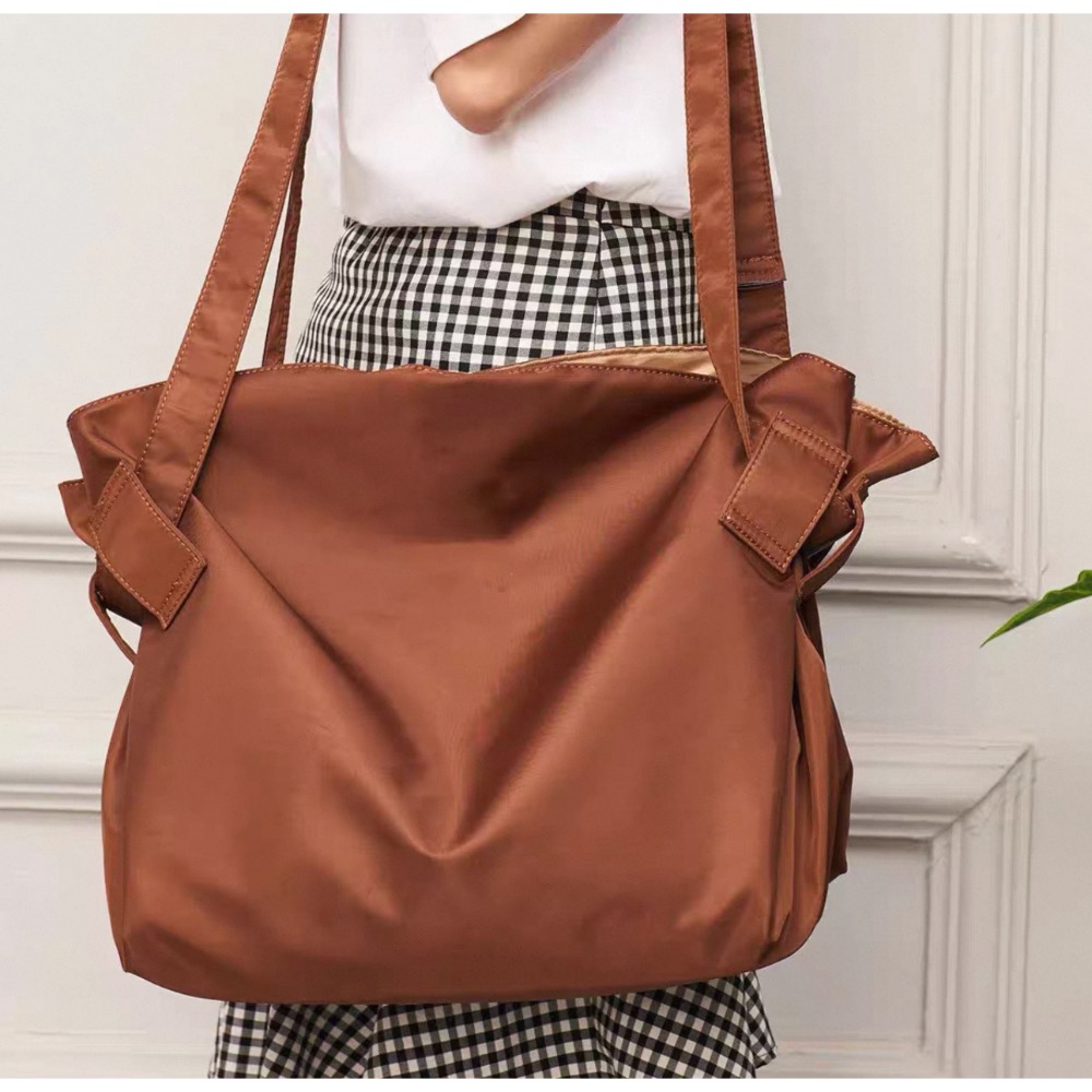 <日系風>大容量輕便旅行袋 防水收納單肩斜挎包（預購）-細節圖3