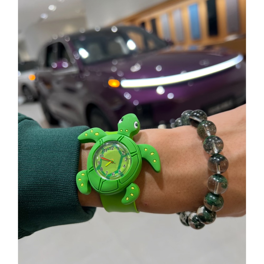 <老闆必備>綠水龜手錶+錶盒+禮袋 生日禮物 搞怪潮玩手錶-現貨-細節圖4