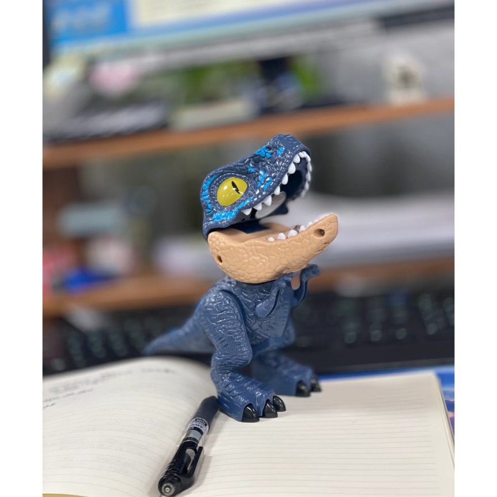 <學習打怪必備>恐龍五合一文具組 模型玩具鉛筆橡皮擦尺套裝-現貨-細節圖2