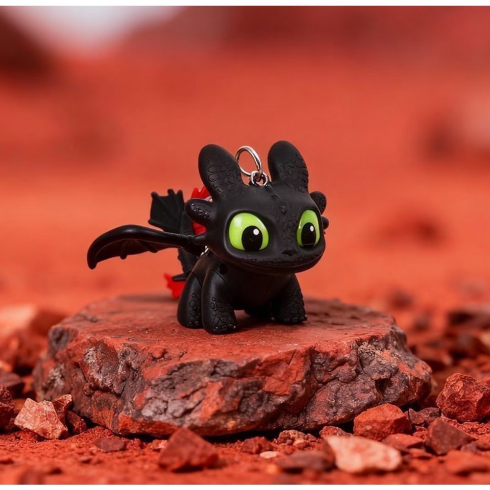 <馴龍高手正版>無牙仔可動鑰匙扣 會動翅膀的包包掛飾-現貨-細節圖3