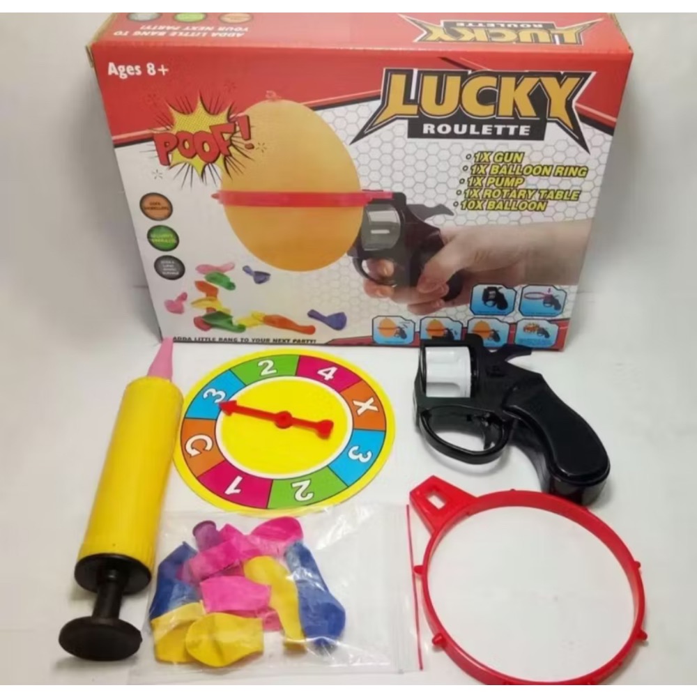 <幸運輪盤氣球槍>聚會整蠱遊戲 氣球爆破俄羅斯輪盤-現貨-細節圖2