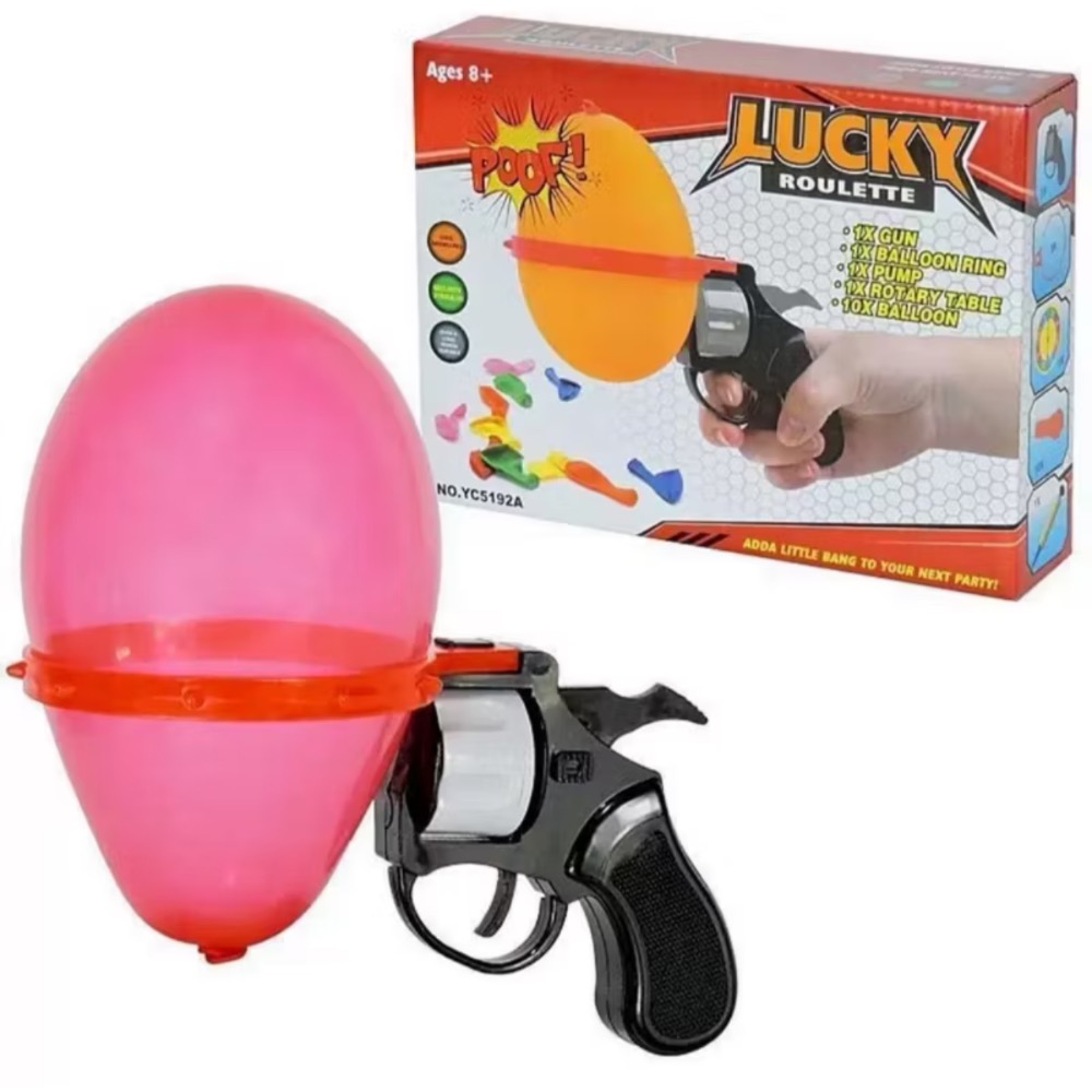 <幸運輪盤氣球槍>聚會整蠱遊戲 氣球爆破俄羅斯輪盤-現貨-細節圖4
