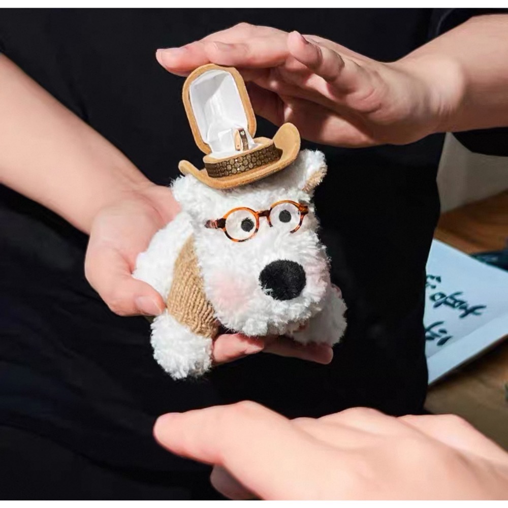 <西高地小狗戒指盒>求婚表白驚喜禮物-預購-細節圖4