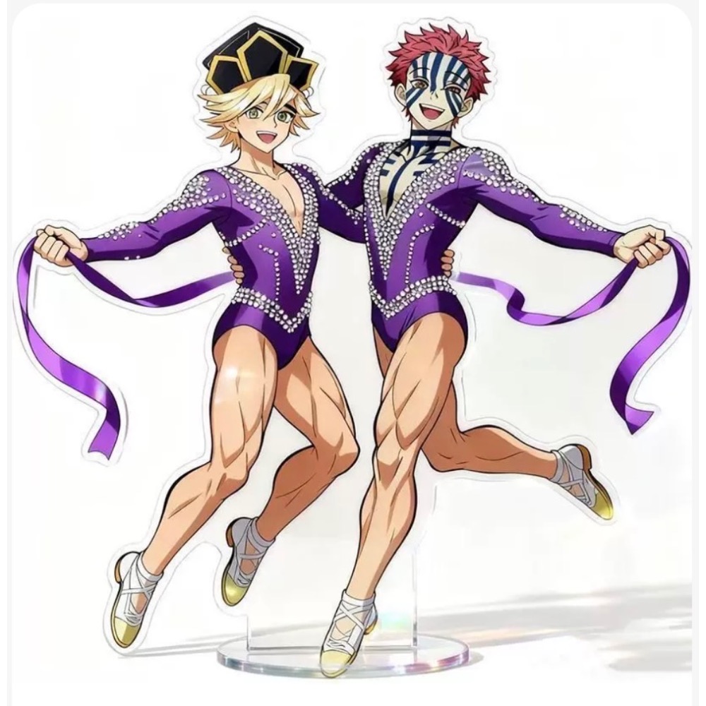 《鬼滅之刃芭蕾舞立牌》鬼滅之刃抽象周邊收藏送禮搞笑壓克力立牌（預購）-細節圖4