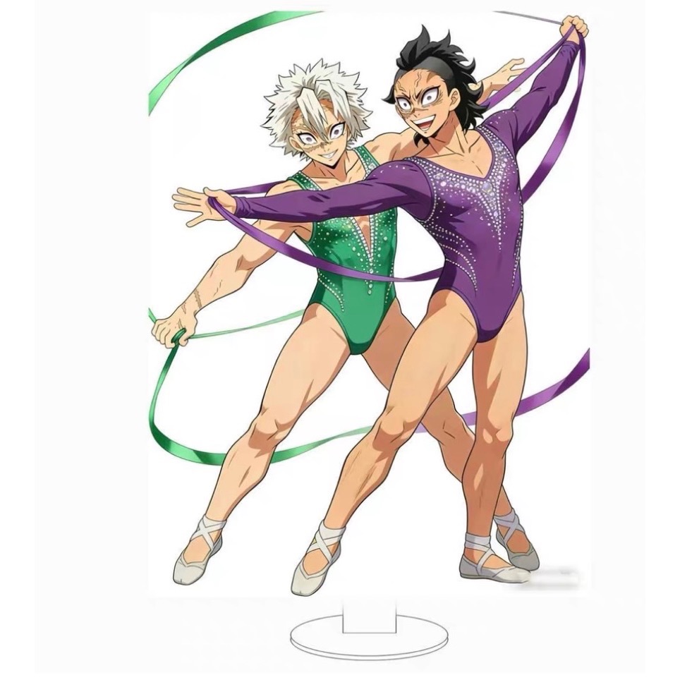 《鬼滅之刃芭蕾舞立牌》鬼滅之刃抽象周邊收藏送禮搞笑壓克力立牌（預購）-規格圖11