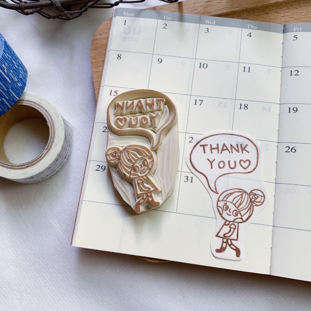 女孩THANK YOU印章-細節圖2
